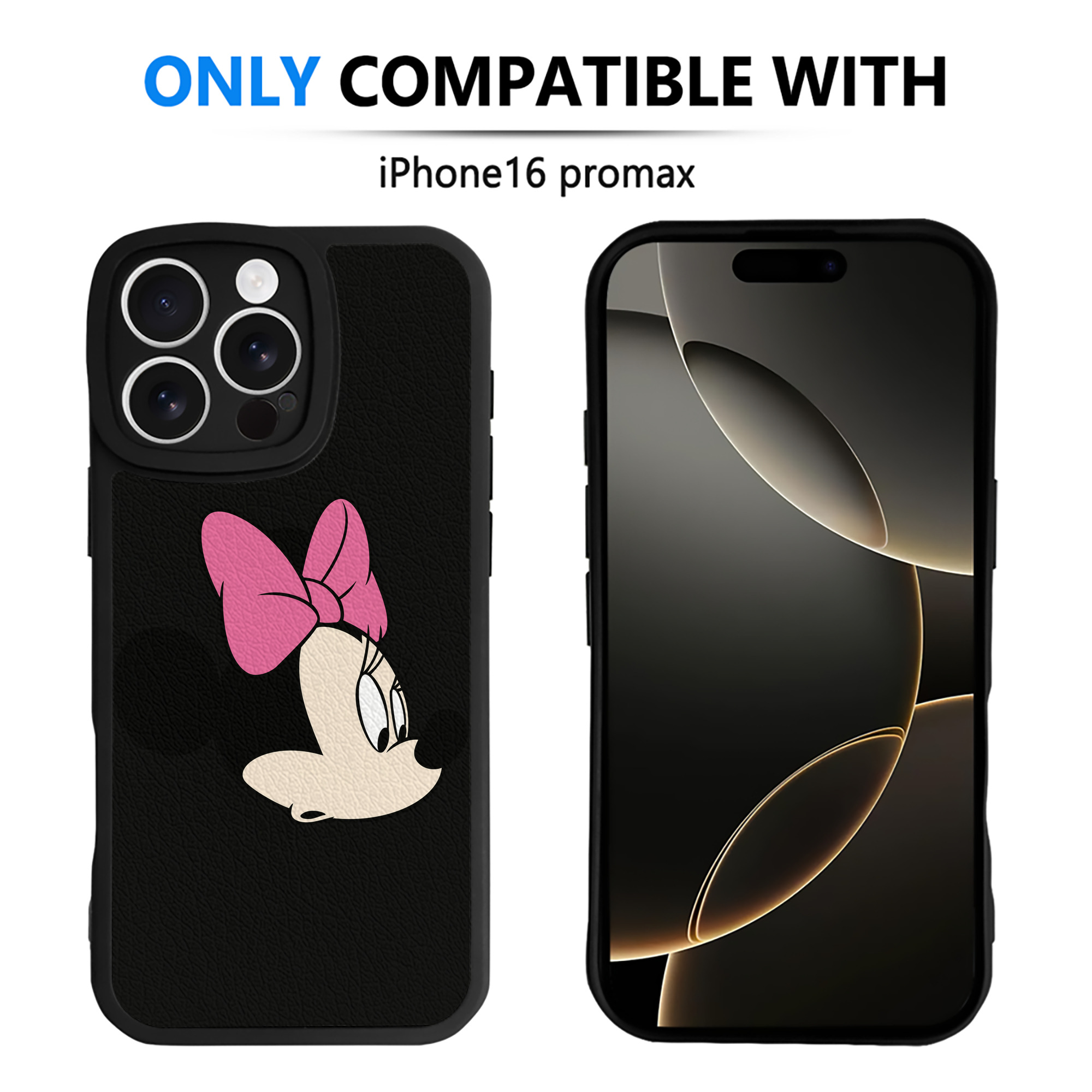 （画像用） ミッキーマウス Mickey Mouse 【iPhone 16シリーズ対応】シリコンスマホケース（レザー調） 材質：シリコン